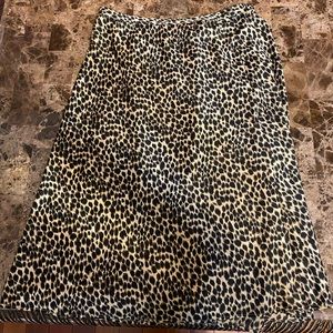J. Crew leopard print skirt size large